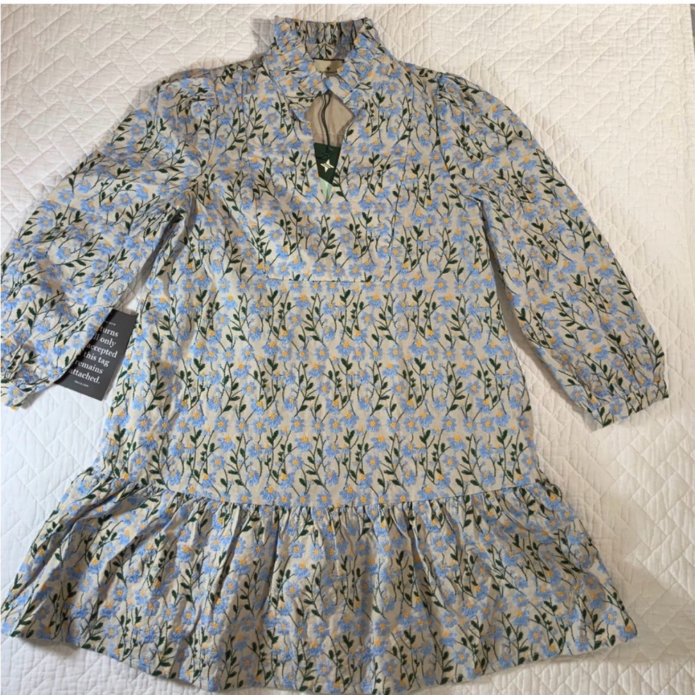 Tuckernut Floral Patterned Dress with Puff Sleeves - Picture 5 of 7